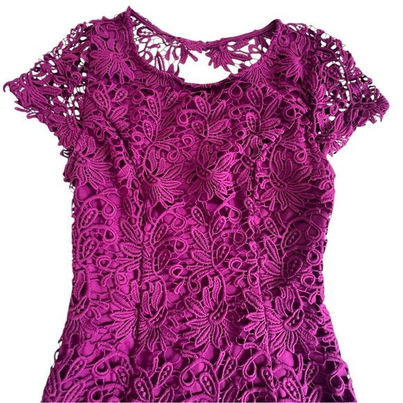 Lulus Hidden Talents Backless Magenta Lace Dress XS - Picture 9 of 12